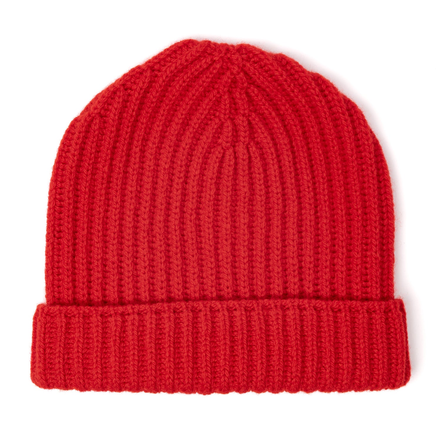 Strickmütze "Ribbed Hat" aus Lambswool und Cashmere - 6 Ply